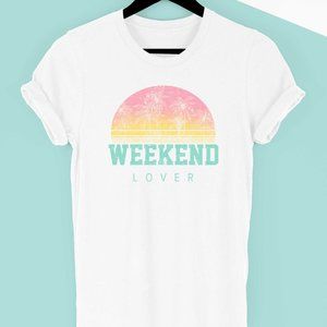 Weekend Lover Graphic Tee Short Sleeve S - 3X